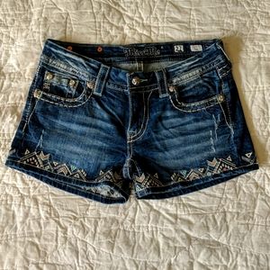 Denim shorts, size 27, Miss Me